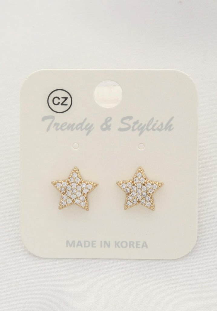 Crystal Star Post Earring - HelloLove Fashion