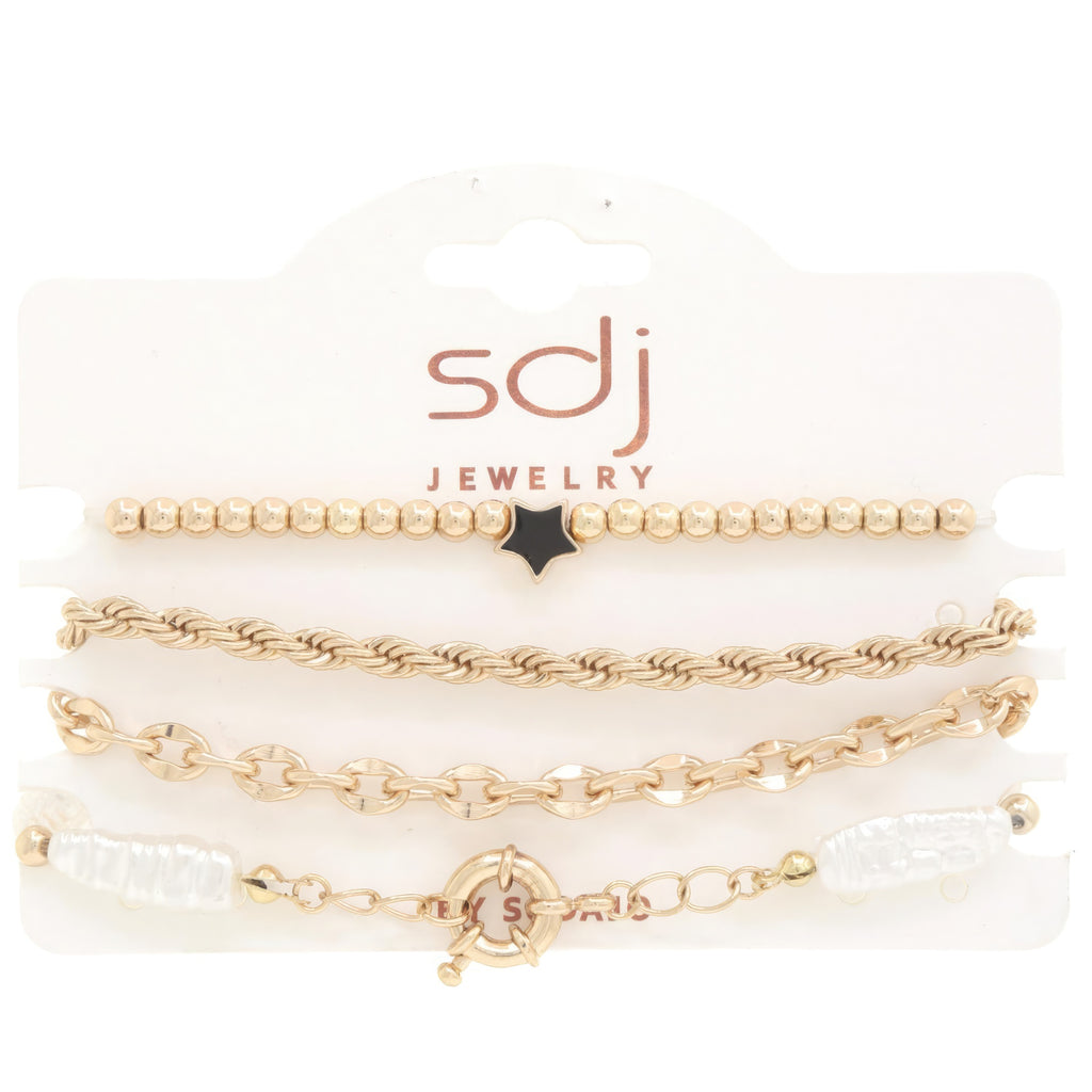 Sodajo Star Beaded Bracelet Set - HelloLove Fashion