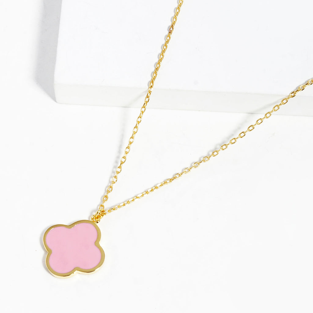 Gold Dipped Flower Pendant Necklace - HelloLove Fashion