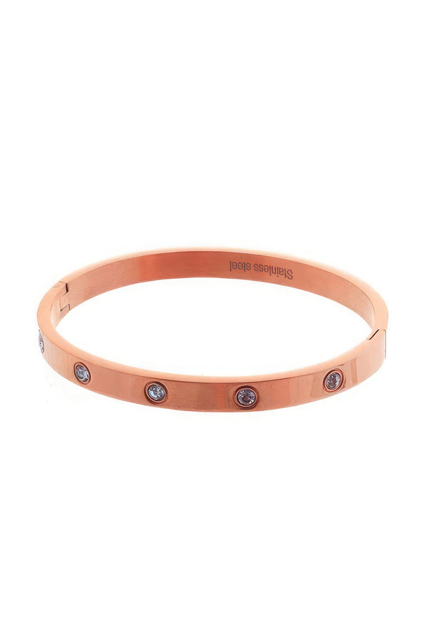 Stainless Steel Cubic Metal Bracelet - HelloLove Fashion