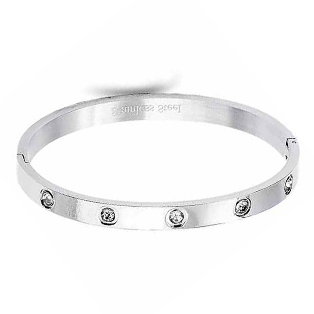 Stainless Steel Cubic Metal Bracelet - HelloLove Fashion
