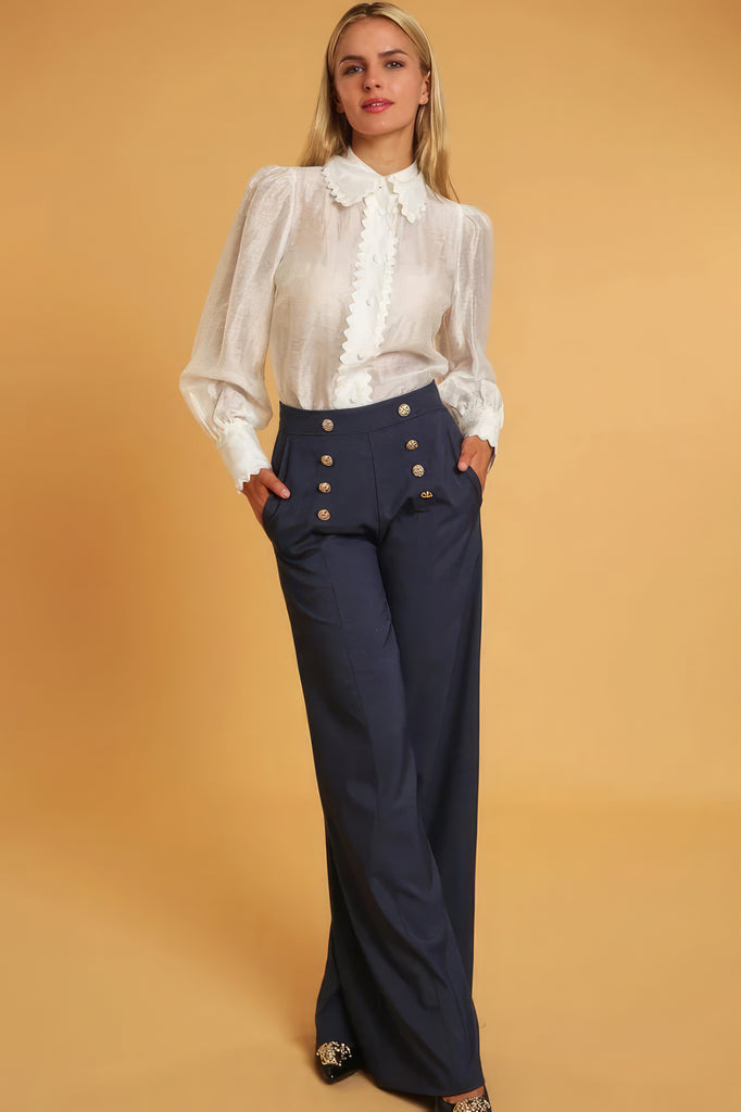 High Waisted Dressy Pants - HelloLove Fashion